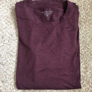 Maroon long sleeve Athleta top